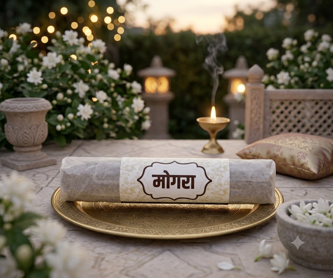 The Sacred Mogra Incense Sticks — Bamboo-Free