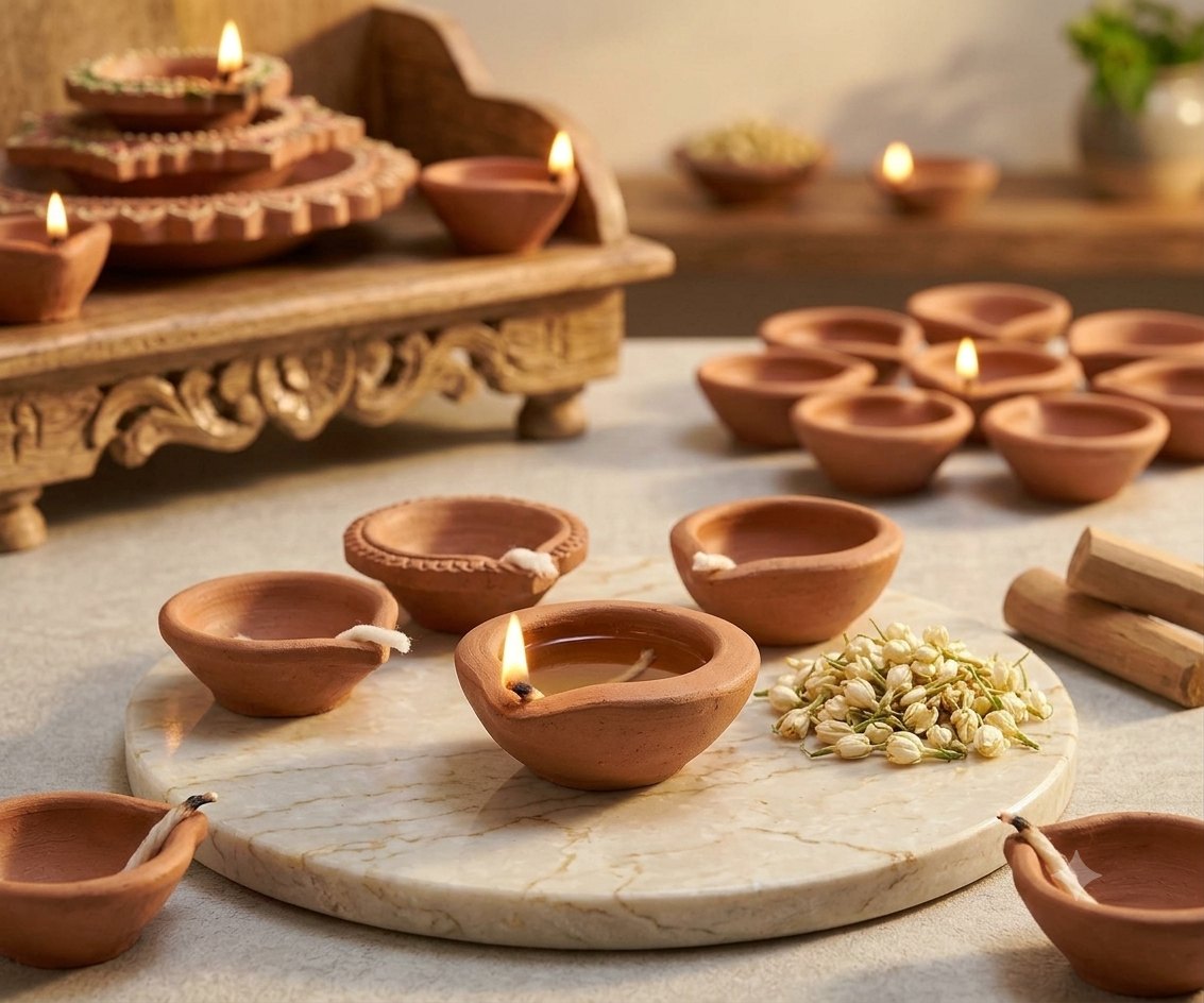The Traditional Diya Set — Pack of 12